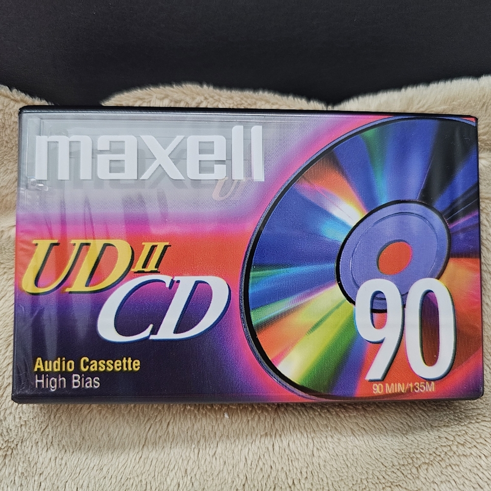 Maxell UD II CD 90 Audio Cassette. New